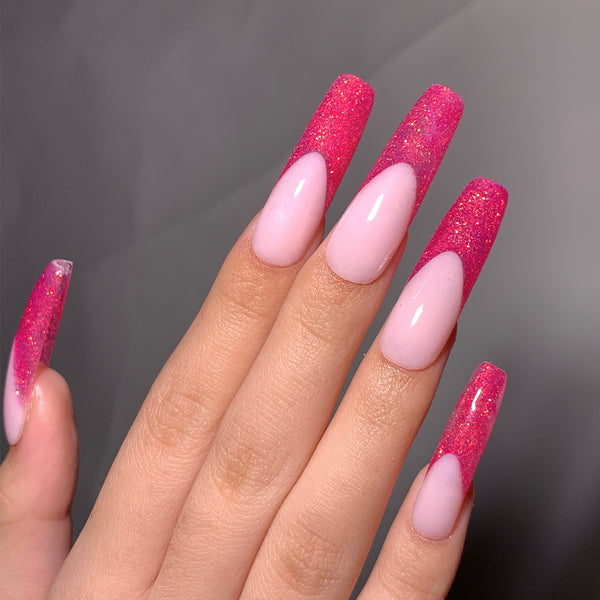 Lavis Acrylic Powder - 098 Pretty Pink Glitter