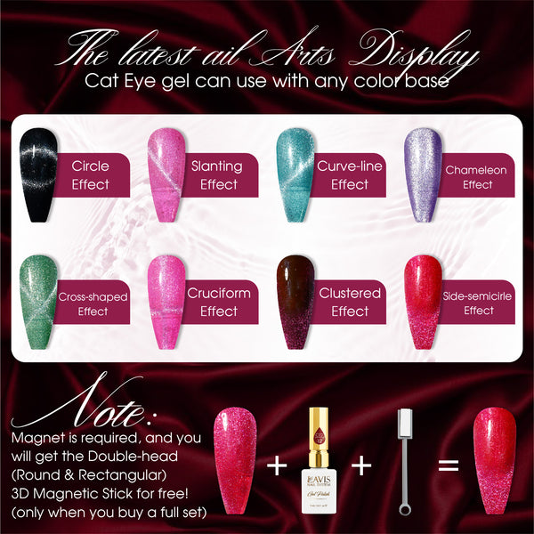 LAVIS Cat Eyes CE2 - Gel Polish 0.5 oz - Under The Sea Collection by LAVIS NAILS sold by DTK Nail Supply