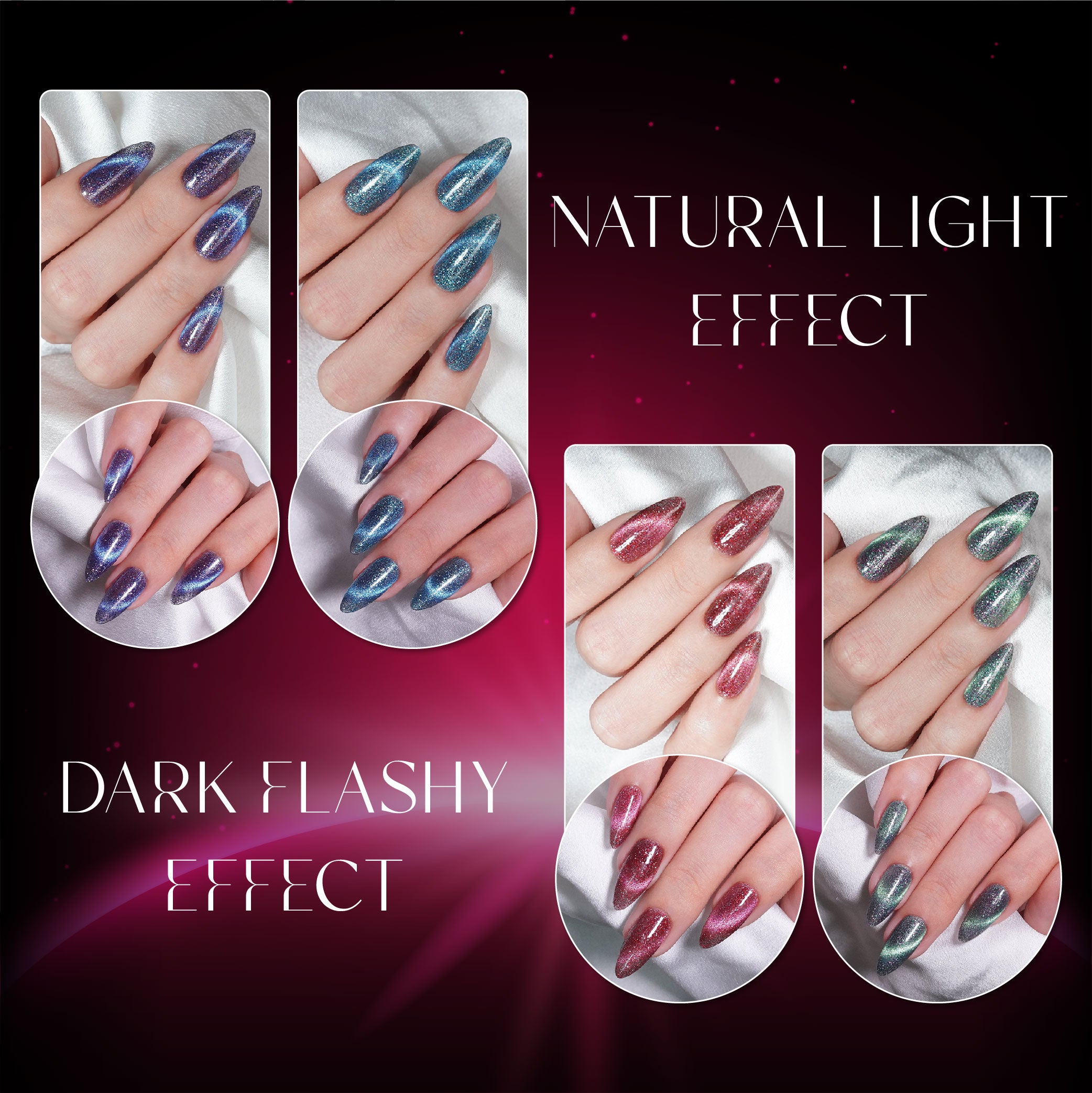 Lavis Cat Eyes CE13 - Set 12 Colors - Gel Polish 0.5 oz - Luminous Sky Collection V2 by LAVIS NAILS sold by DTK Nail Supply