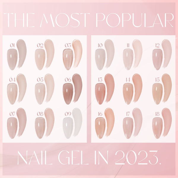 Jelly Gel Polish Colors - Lavis J03-34 - Bare With Me Collection by LAVIS NAILS sold by DTK Nail Supply