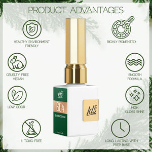 LDS Color Craze Gel Nail Polish - 744 Mahogany - 0.5oz