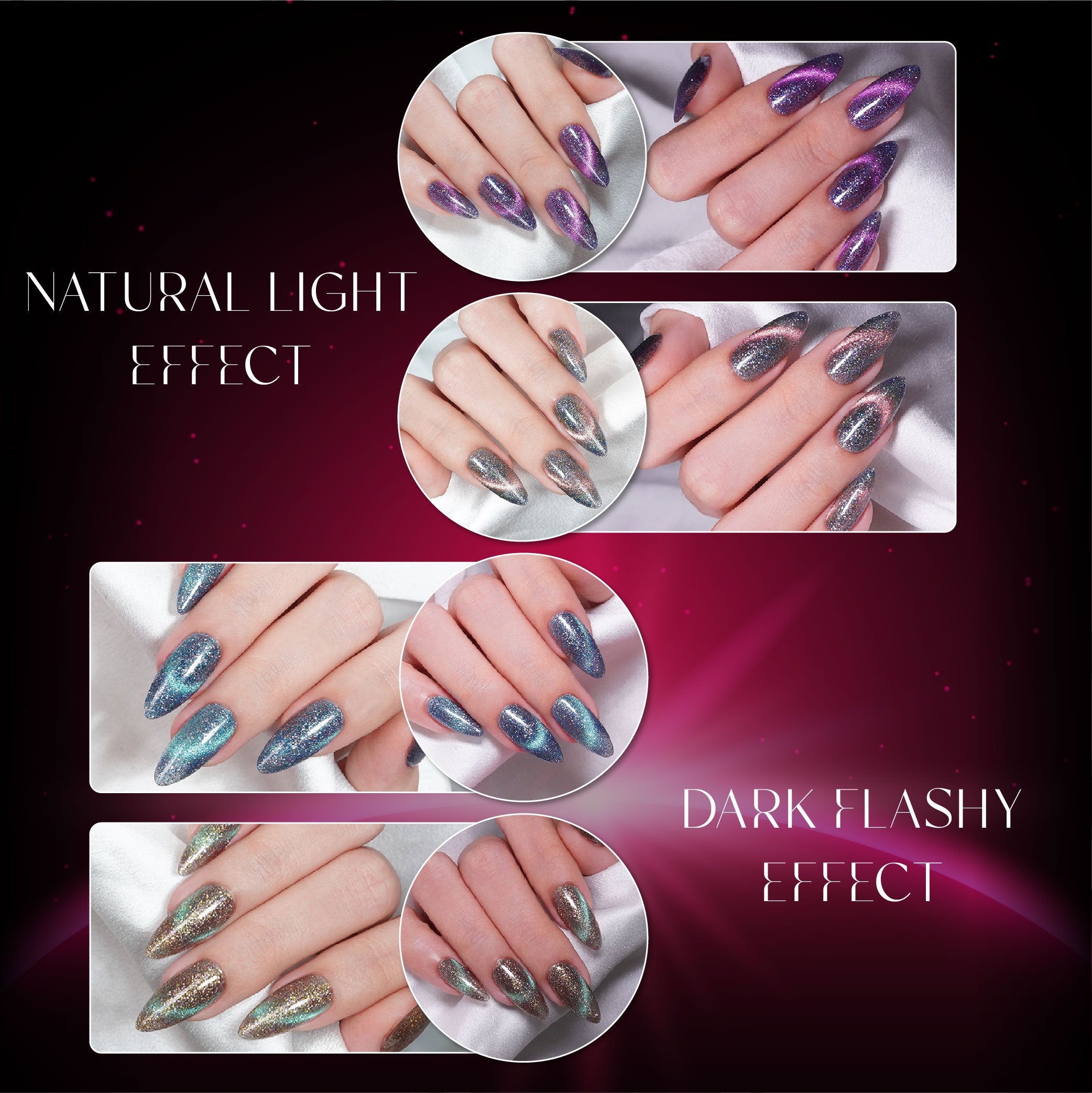 Lavis Cat Eyes CE13 - Set 12 Colors - Gel Polish 0.5 oz - Luminous Sky Collection V2 by LAVIS NAILS sold by DTK Nail Supply