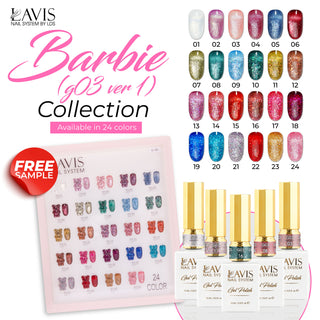  LAVIS Glitter G03 - Gel Polish 0.5 oz - Barbie Collection by LAVIS NAILS sold by DTK Nail Supply