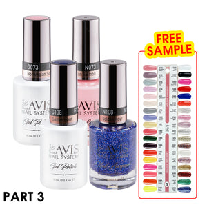 Lavis Gel Polish & Matching Nail Lacquer Duo Part 3: 073-108 (36 Colors)