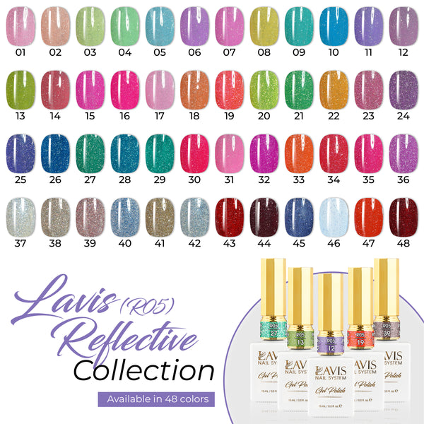 LAVIS Reflective R05 - Gel Polish 0.5 oz by LAVIS NAILS sold by DTK Nail Supply
