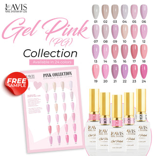 LAVIS Set 24 Colors Gel Pink Collection