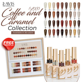 LAVIS LX1 - Gel Polish 0.5 oz - Coffee & Caramel Collection
