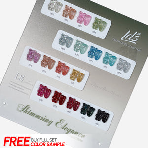 LDS Color Craze Gel Nail Polish - Set 18 Colors - Shimmsing Elegance Collection