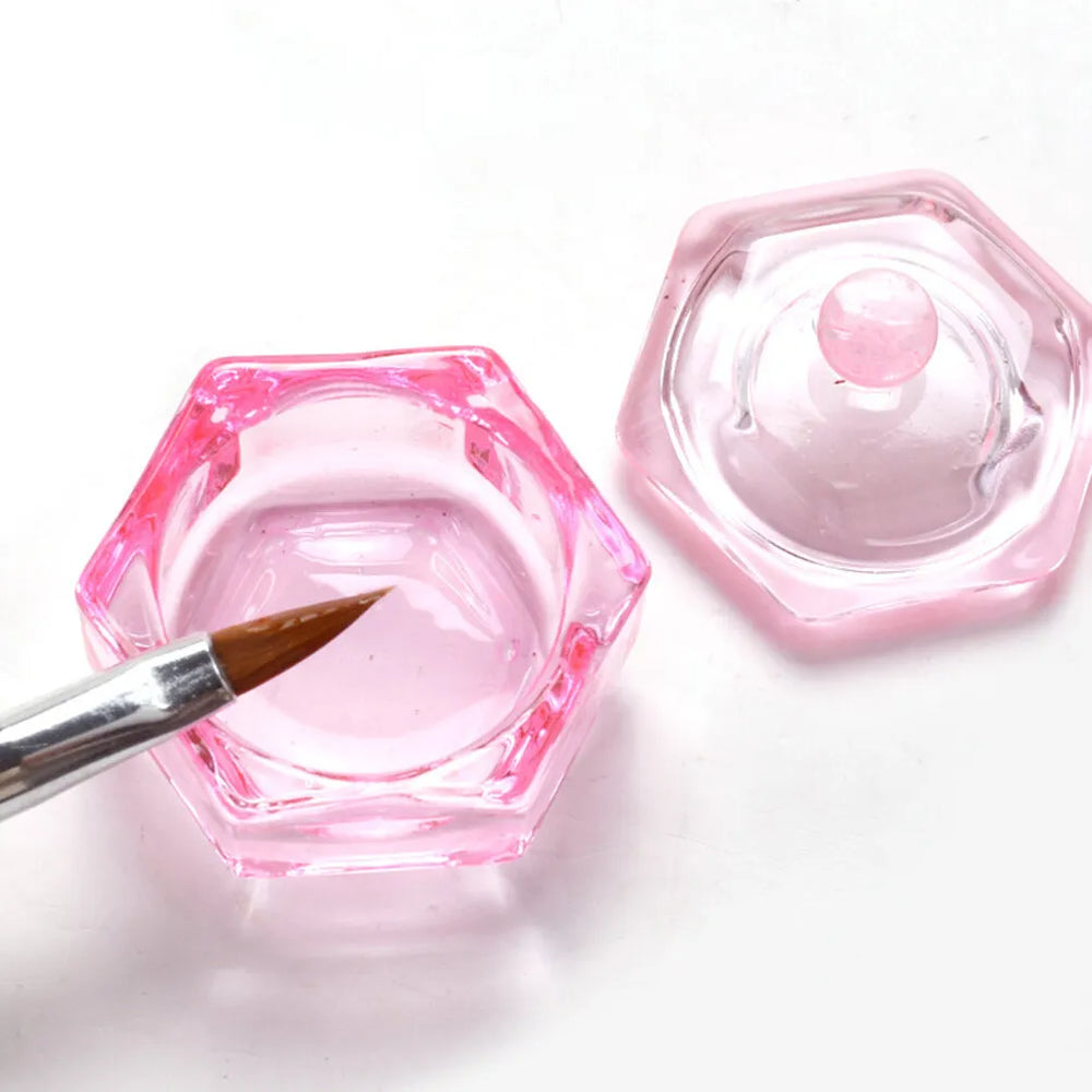 Dappen Dish Nails Lid Pink Cup by Other sold by DTK Nail Supply