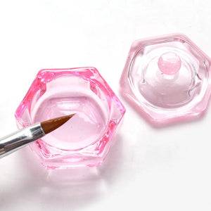 Dappen Dish Nails Lid Pink Cup by Other sold by DTK Nail Supply