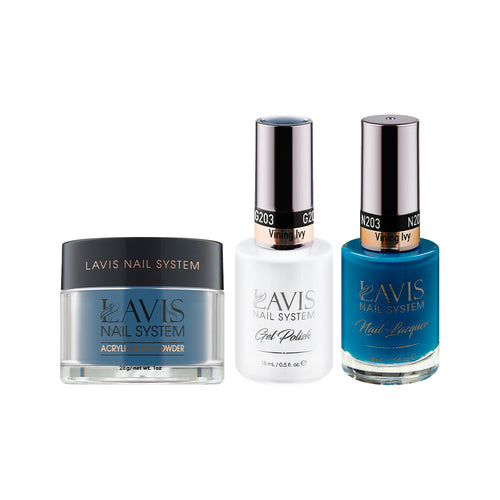 LAVIS 3 in 1 - 203 Vining Ivy - Acrylic & Dip Powder, Gel & Lacquer by LAVIS NAILS sold by DTK Nail Supply
