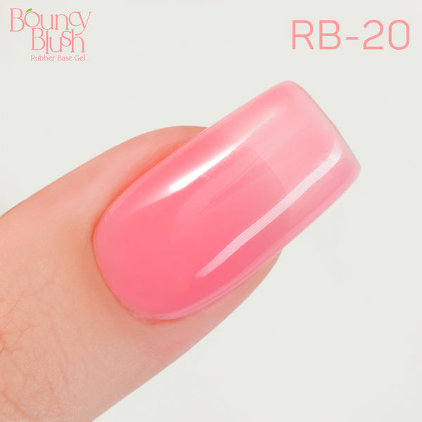 LDS Rubber Base Gel - RB-20 - GEL POLISH 0.5 OZ - Bouncy Blush Collection by LDS sold by DTK Nail Supply