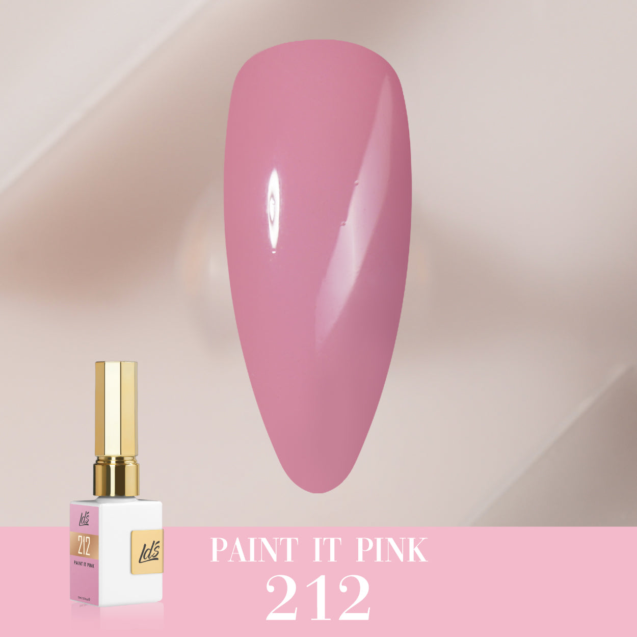 LDS Color Craze Gel Nail Polish - 212 Paint it Pink - 0.5oz by LDS COLOR CRAZE sold by DTK Nail Supply