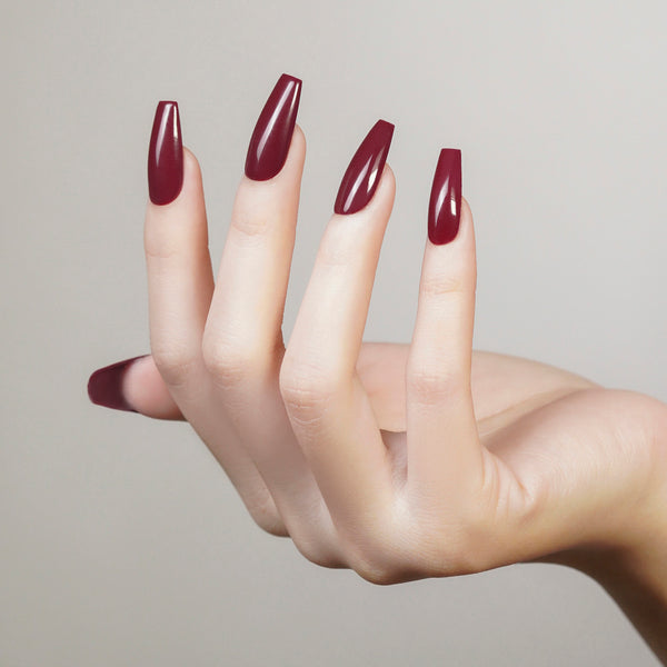 LAVIS 3 in 1 - 242 Brownie Red - Acrylic & Dip Powder, Gel & Lacquer by LAVIS NAILS sold by DTK Nail Supply