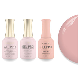 Kiara Sky Gel Pro Polish - HEMA-Free Rubber Base - High-Shine Non-Wipe Top Coat - 024 Everlasting
