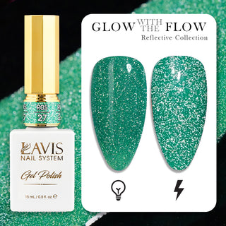  LAVIS Reflective R05 - 27 - Gel Polish 0.5 oz - Glow With The Flow Reflective Collection by LAVIS NAILS sold by DTK Nail Supply