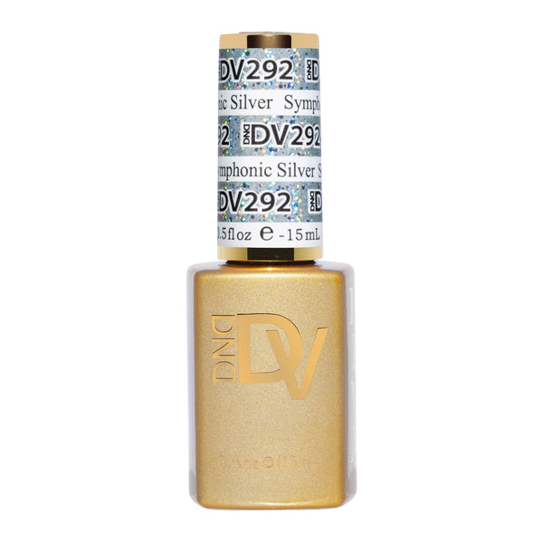 DND DV 292 Symphonic Silver - DND Diva Gel Polish