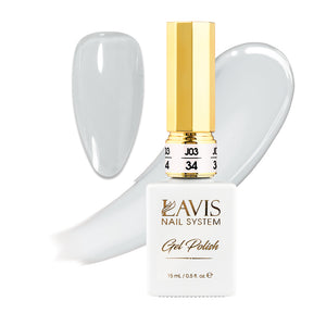 Jelly Gel Polish Colors - Lavis J03-34 - Bare With Me Collection by LAVIS NAILS sold by DTK Nail Supply