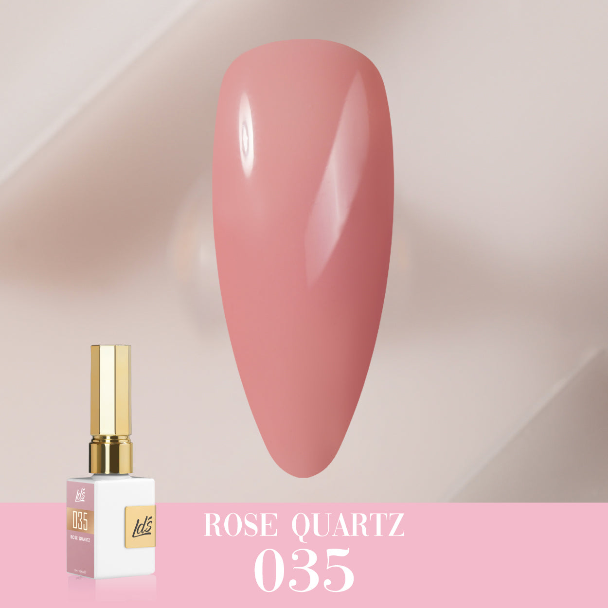 LDS Color Craze Gel Nail Polish - 035 Rose Quartz - 0.5oz by LDS COLOR CRAZE sold by DTK Nail Supply
