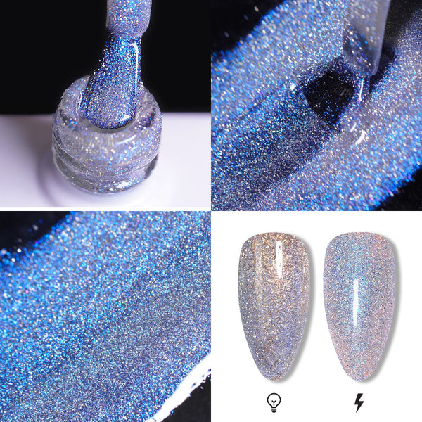 LAVIS Reflective R05 - 37 - Gel Polish 0.5 oz - Silent Night Reflective Collection by LAVIS NAILS sold by DTK Nail Supply