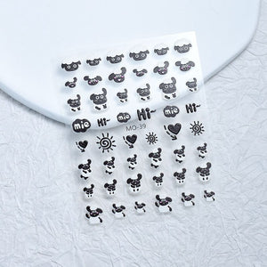 3D Nail Art Stickers MO-39 by Joyful Nail sold by DTK Nail Supply
