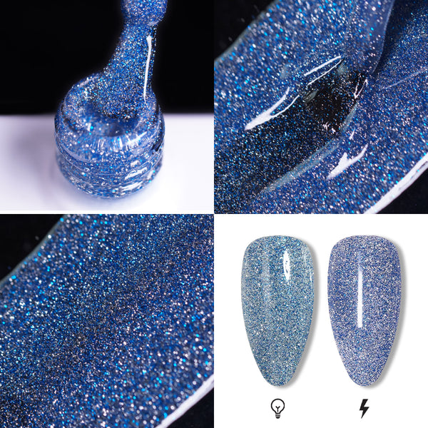 LAVIS Reflective R05 - 40 - Gel Polish 0.5 oz - Silent Night Reflective Collection by LAVIS NAILS sold by DTK Nail Supply
