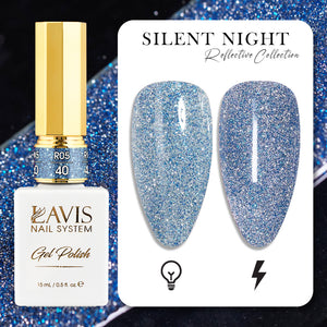 LAVIS Reflective R05 - 40 - Gel Polish 0.5 oz - Silent Night Reflective Collection by LAVIS NAILS sold by DTK Nail Supply