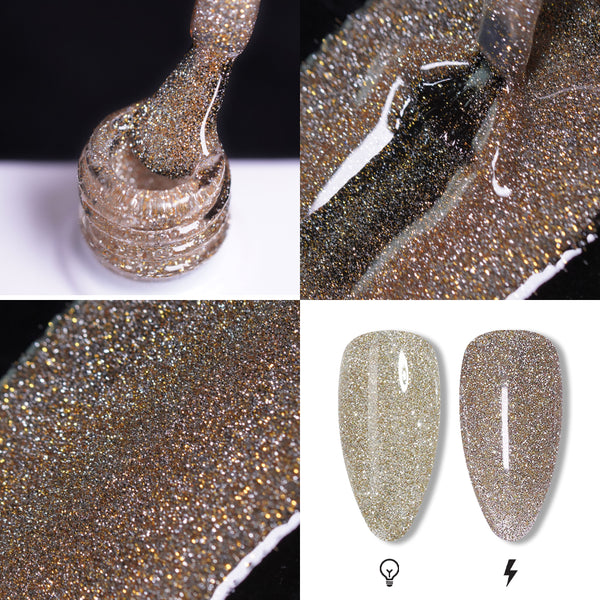 LAVIS Reflective R05 - 41 - Gel Polish 0.5 oz - Silent Night Reflective Collection by LAVIS NAILS sold by DTK Nail Supply