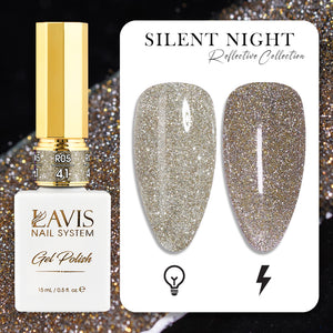 LAVIS Reflective R05 - 41 - Gel Polish 0.5 oz - Silent Night Reflective Collection by LAVIS NAILS sold by DTK Nail Supply