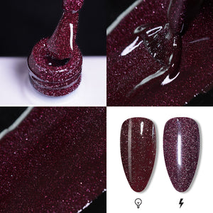 LAVIS Reflective R05 - 44 - Gel Polish 0.5 oz - Silent Night Reflective Collection by LAVIS NAILS sold by DTK Nail Supply