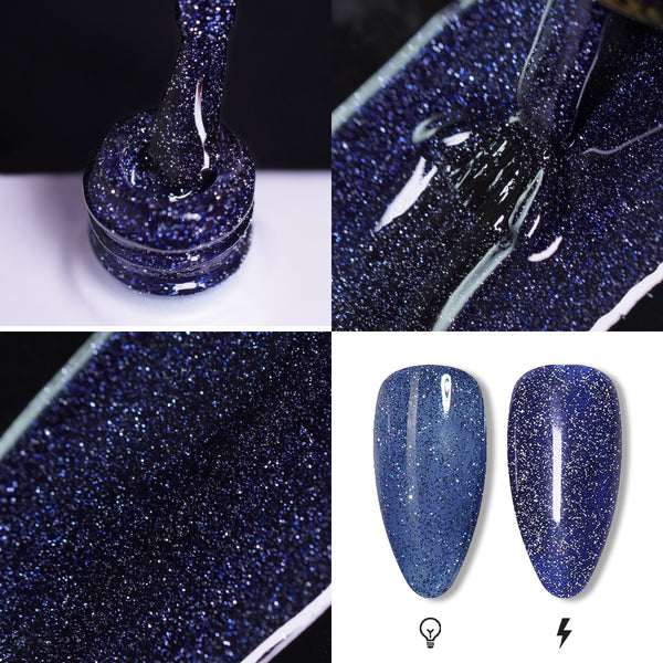 LAVIS Reflective R05 - 45 - Gel Polish 0.5 oz - Silent Night Reflective Collection by LAVIS NAILS sold by DTK Nail Supply