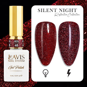 LAVIS Reflective R05 - 48 - Gel Polish 0.5 oz - Silent Night Reflective Collection by LAVIS NAILS sold by DTK Nail Supply