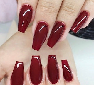 DND Gel Nail Polish Duo - 633 Garnet Red by DND - Daisy Nail Designs sold by DTK Nail Supply