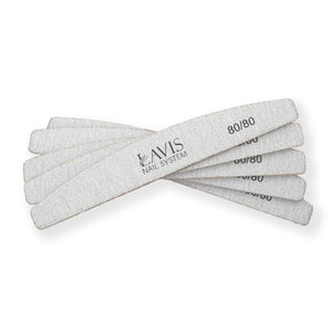 Lavis Halfmoon Nail Files 80/80 by OTHER sold by DTK Nail Supply