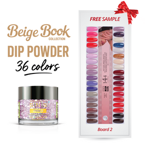 SNS Pro Dipping Powder - Set 36 Colors - Board 2 Beige (037 - 072)