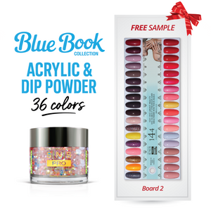 SNS Pro Dipping & Acrylic Powder - Set 36 Colors - Board 2 (037-072) - Tiffany Blue Collection