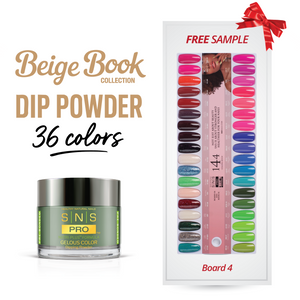 SNS Pro Dipping Powder - Set 36 Colors - Board 4 Beige (109 - 144)