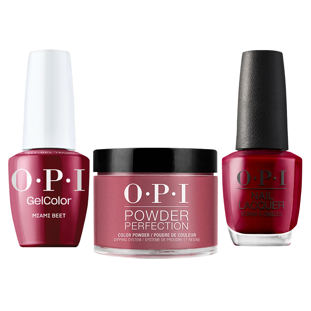 OPI Intelli 3 in 1 - B78 Miami Beet - Dip, Gel & Lacquer Matching