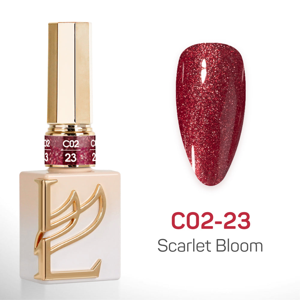LAVIS C02 - 23 - Gel Polish 0.5 oz - Scarlet Bloom Collection