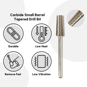 Carbide Small Barrel Tapered Drill Bit