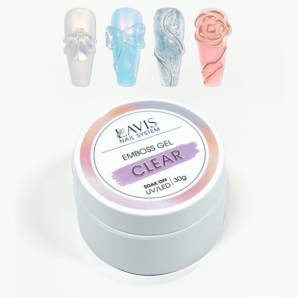 LAVIS Emboss Gel - Clear 30g