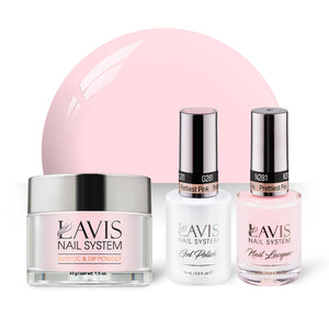 LAVIS 3 in 1 - 281 Prettiest Pink - Acrylic & Dip Powder, Gel & Lacquer