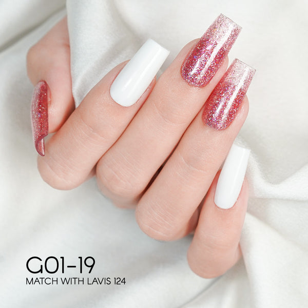 LAVIS Glitter G01 - Gel Polish 0.5 oz - Galaxy Collection by LAVIS NAILS sold by DTK Nail Supply