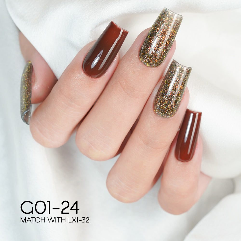 LAVIS Glitter G01 - 24 - Gel Polish 0.5 oz - Galaxy Collection by LAVIS NAILS sold by DTK Nail Supply