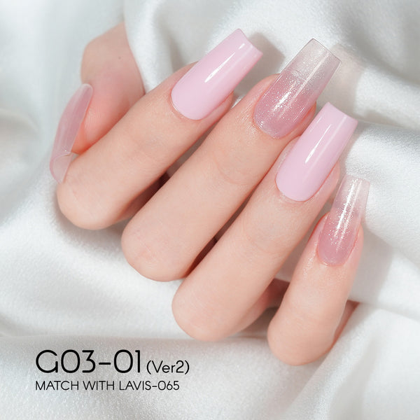 LAVIS 01 (G03-ver2) - Gel Polish 0.5 oz - Bridal Party Glitter Collection by LAVIS NAILS sold by DTK Nail Supply