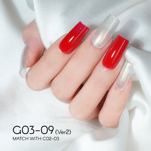 LAVIS 09 (G03-ver2) - Gel Polish 0.5 oz - Bridal Party Glitter Collection by LAVIS NAILS sold by DTK Nail Supply