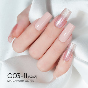 LAVIS 11 (G03-ver2) - Gel Polish 0.5 oz - Bridal Party Glitter Collection by LAVIS NAILS sold by DTK Nail Supply