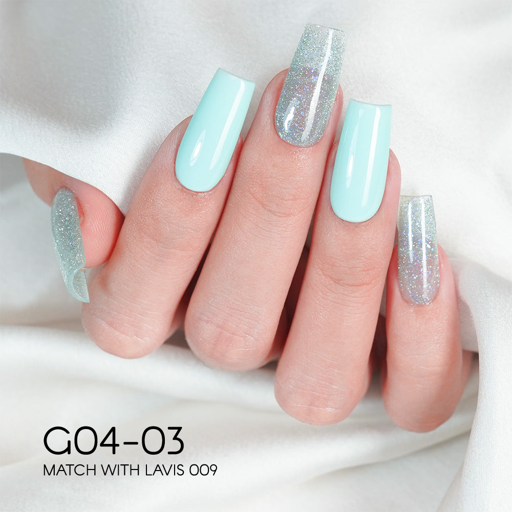 LAVIS Glitter G04 - 03 - Gel Polish 0.5 oz - Couture Collection by LAVIS NAILS sold by DTK Nail Supply