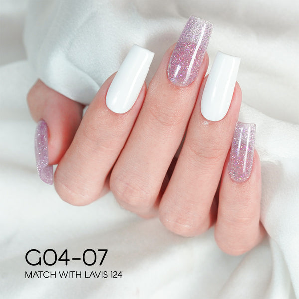 LAVIS Glitter G04 - 07 - Gel Polish 0.5 oz - Couture Collection by LAVIS NAILS sold by DTK Nail Supply