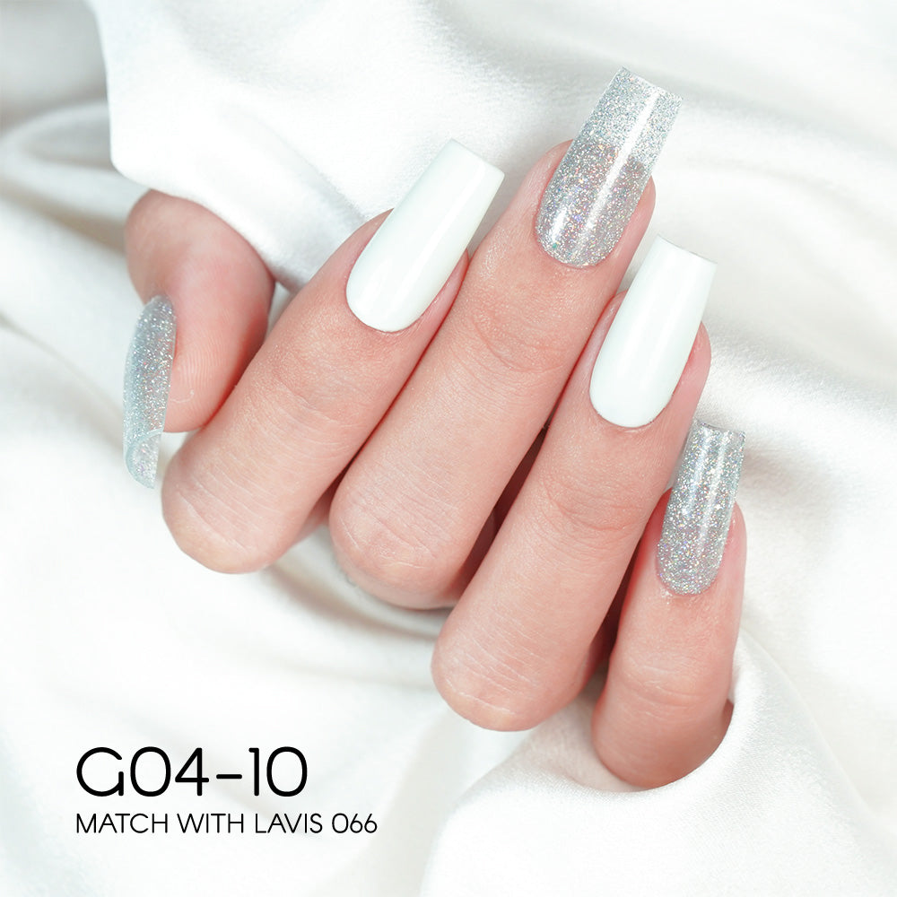 LAVIS Glitter G04 - 10 - Gel Polish 0.5 oz - Couture Collection by LAVIS NAILS sold by DTK Nail Supply